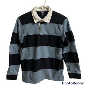 Gymboree size 10 youth boys collared blue striped shirt.